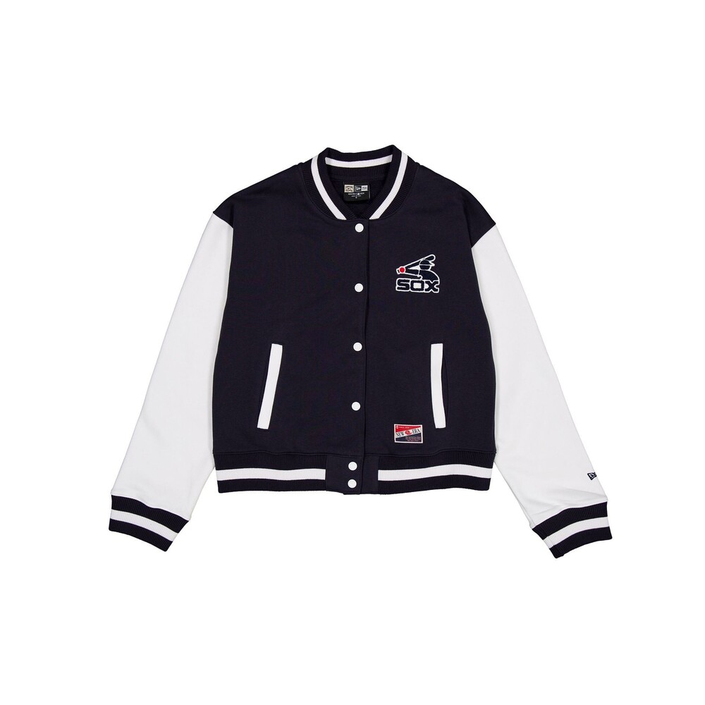 New Era Chicago White Sox Throwback Fleece Women's Jacket - Size L